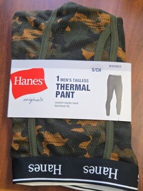 Hanes Men's Tagless Thermal Pant – Olive & Brown Camo